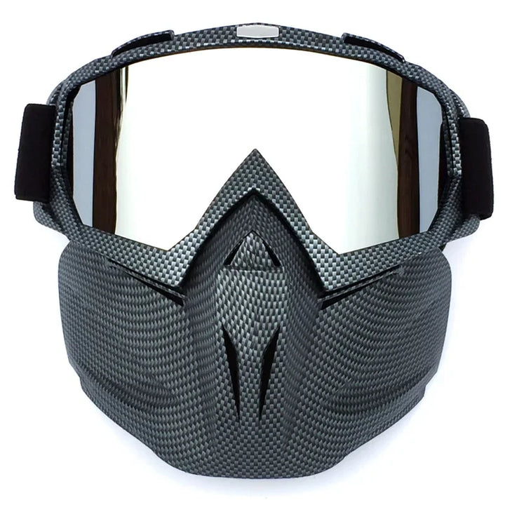 Vindtät och varm skidmask med skyddsglasögon för kyliga dagar