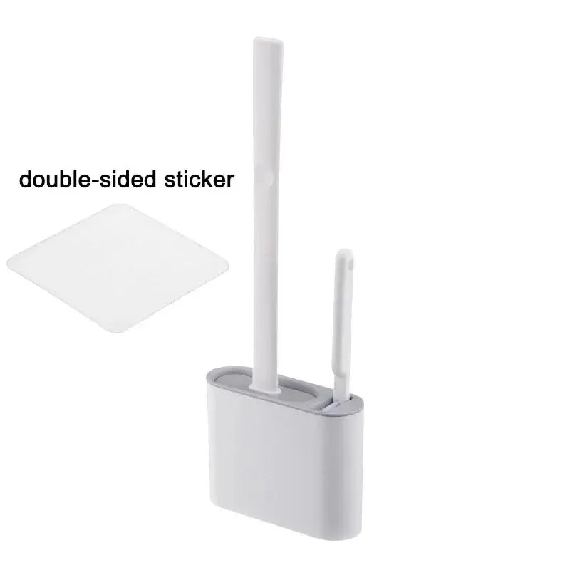 Närbild på HygieBrush DuoClean silikonborste som visar flexibla borststrån