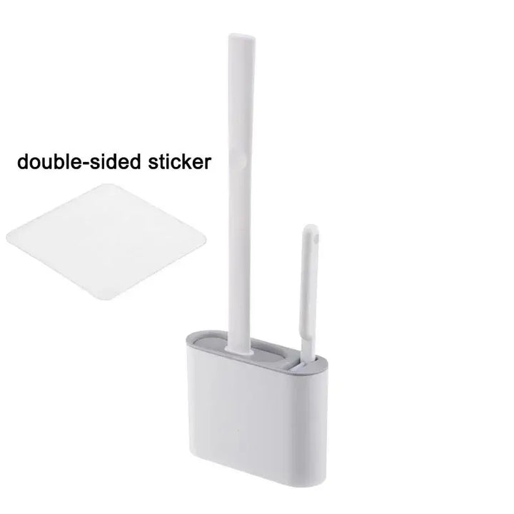 Närbild på HygieBrush DuoClean silikonborste som visar flexibla borststrån