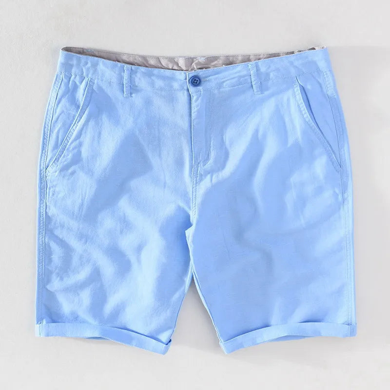 Ljusblå herrshorts för sommar och fritid