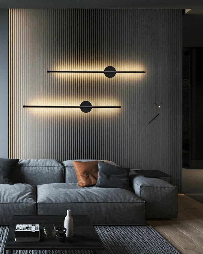 Trådlös uppladdningsbar LED vägglampa med smidig fjärrkontroll på vägg
