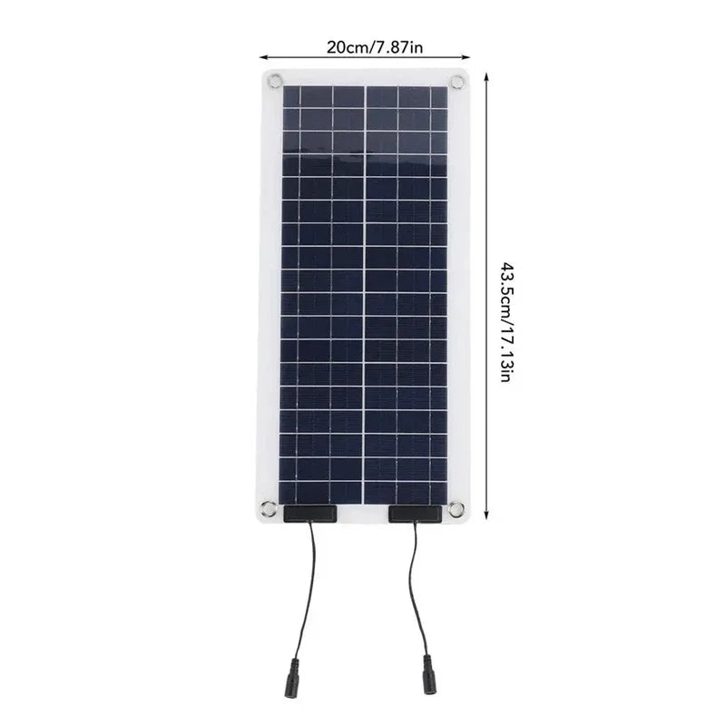 Bärbar 100W solarladdare hopfälld med handtag för husbil och camping