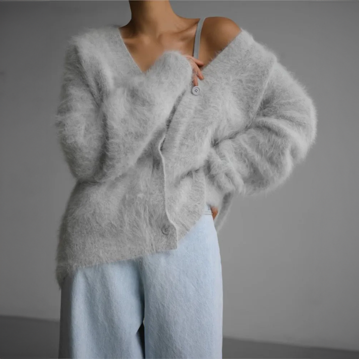 Stilren loungewear-kofta för kvinnor i bekväm och varm design