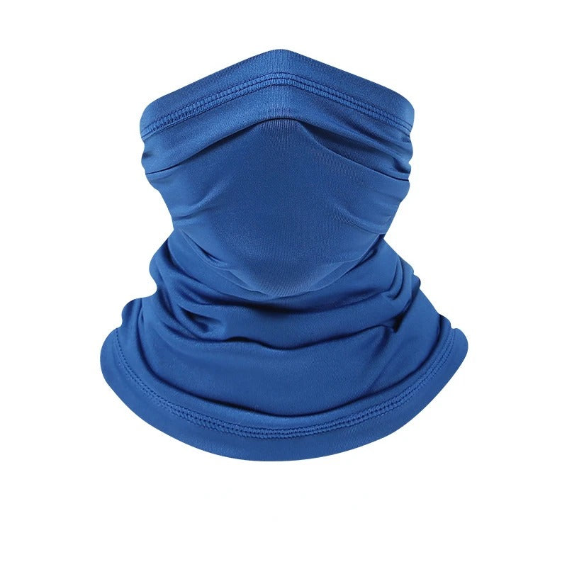 Unisex UV-skydd scarf visad i detalj för maximalt solskydd