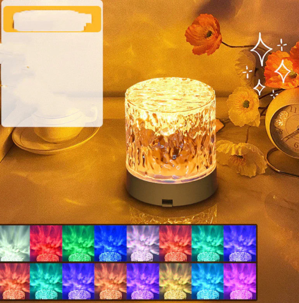 Närbild på den trådlösa RGB-lampan som visar färgstark LED-belysning för heminredning