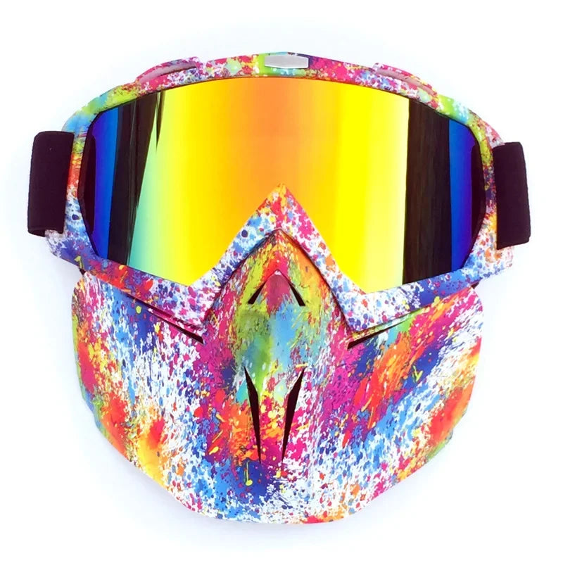 Unisex skidmask med justerbar rem för perfekt passform i backen