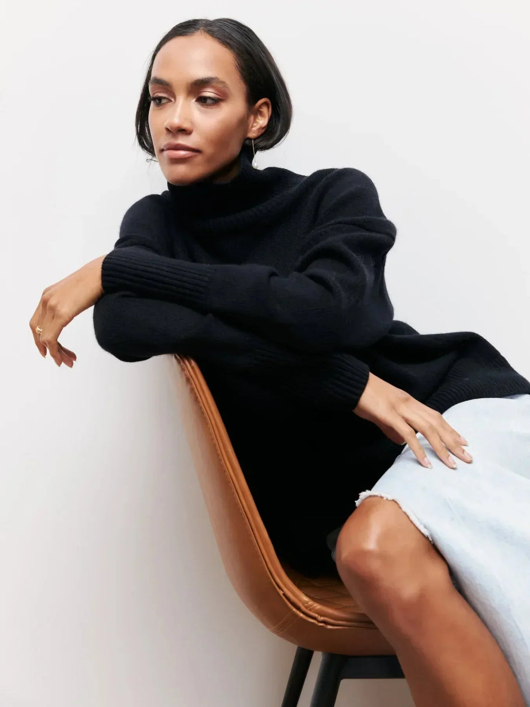 Höstmode dam: mysig oversized tröja i dämpad nyans
