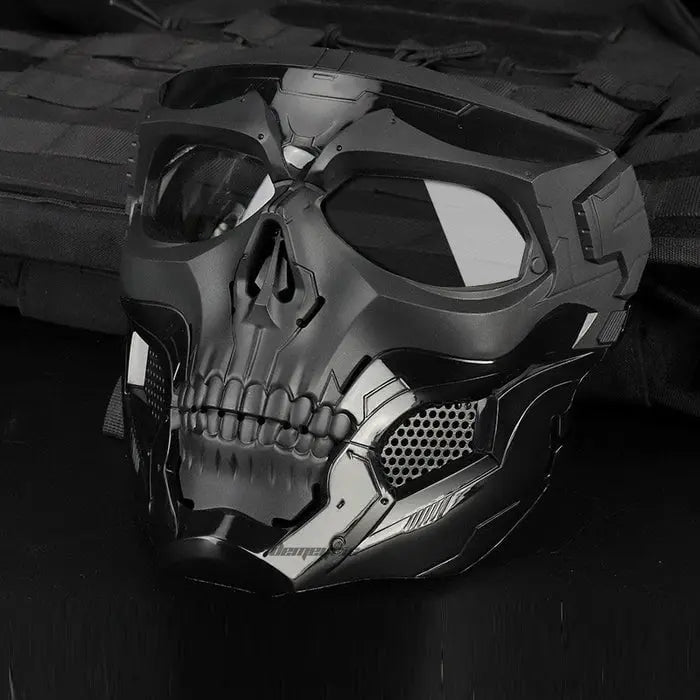 Taktisk ansiktsmask i svart utförande för airsoft