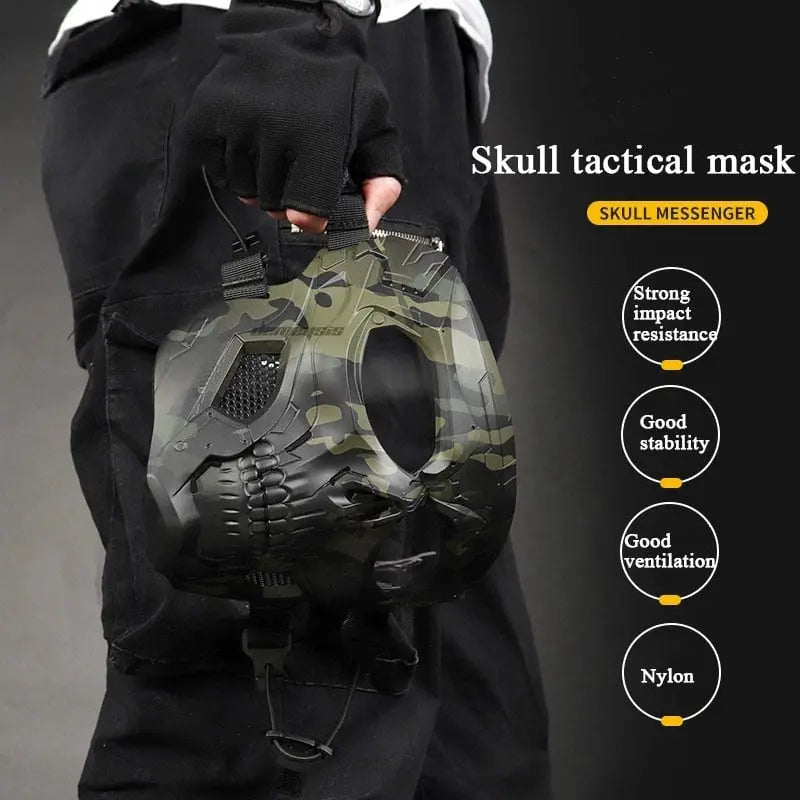 Taktisk dödskallemask för utomhusspel och cosplay