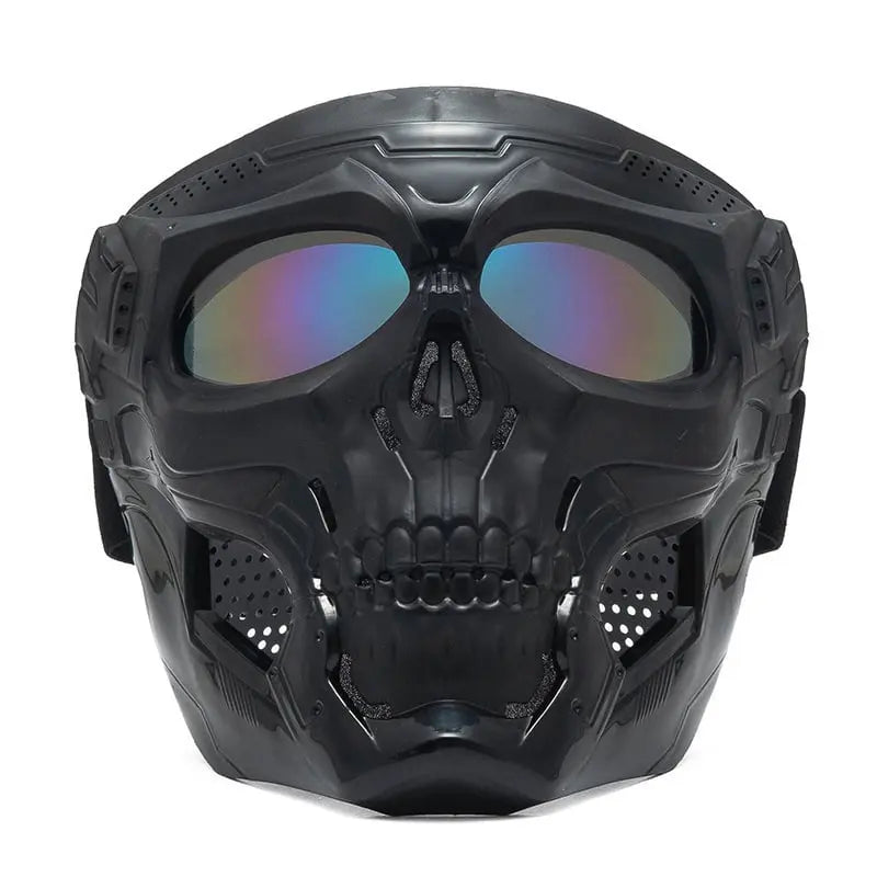 Justerbar ansiktsmask för airsoft med robust design