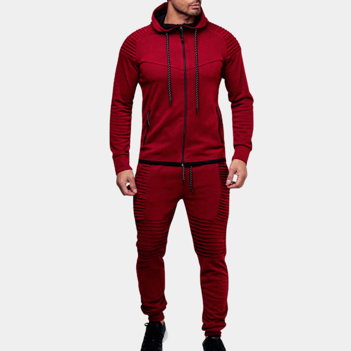 Bekväma träningsbyxor med mudd för herrar i athleisure-stil