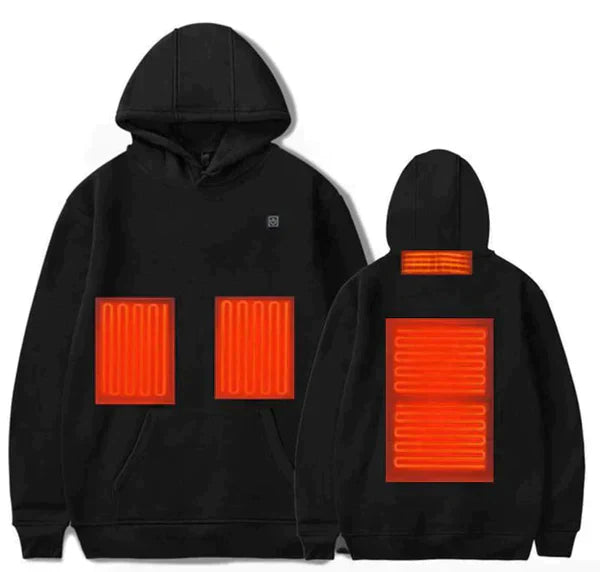 Detaljbild på fickor och muddar på unisex hoodie