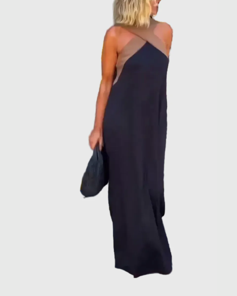 Elegant damklänning i lång modell, idealisk som sommarklänning och fest.