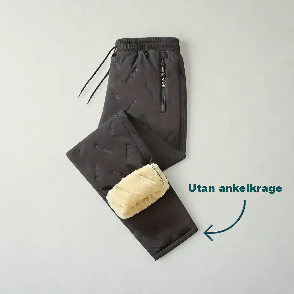 Svart vinterbyxa utan ankelkrage för dam och herr