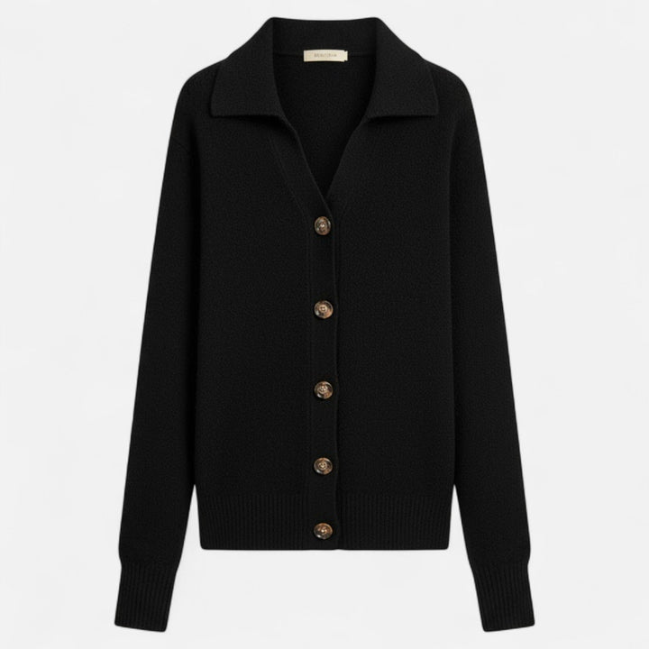 Kort damjacka med ståkrage i elegant och stilren design, framifrån
