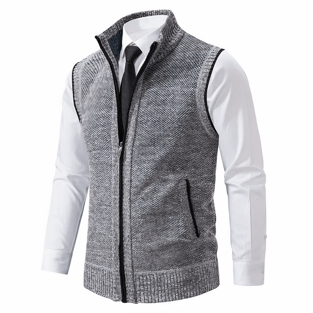 Klassisk stickad cardigan för herrar – Stil & komfort