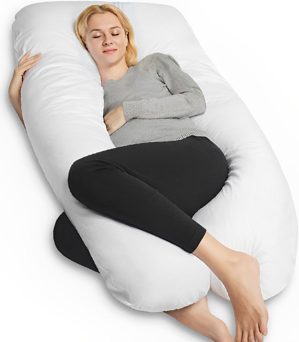 U-formad graviditetskudde för helkroppsstöd och bättre sovkomfort