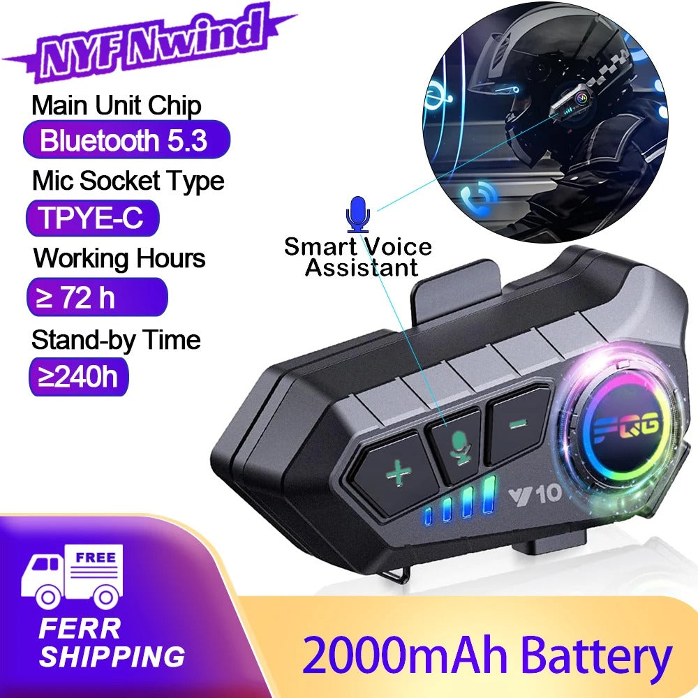 Trådlöst Bluetooth-system med 2000mAh batteri och röstassistent
