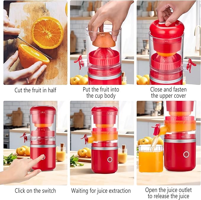 Närbild på smidig mini juicepress för hälsosam livsstil och smoothies