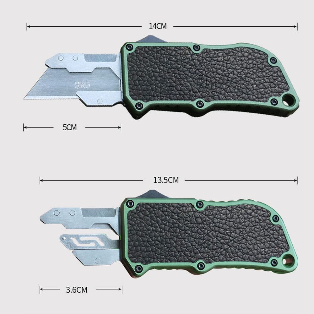 Förpackning med AeroBlade precision skärverktyg och extra blad för hantverkare