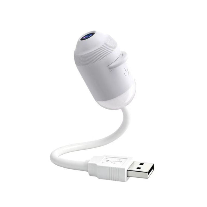 Vit stjärnhimmel projektor med flexibel USB-arm