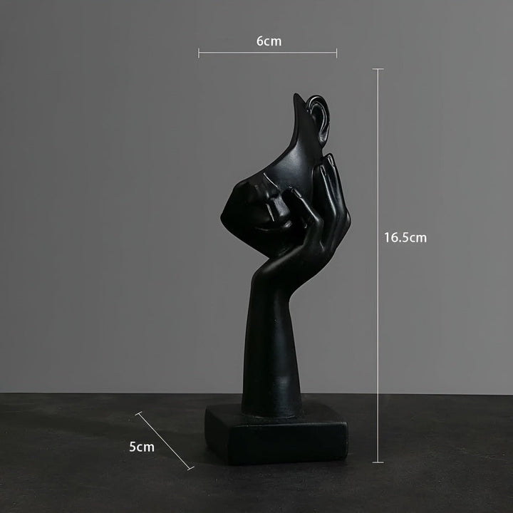 Konstinspirerad abstrakt skulptur Nordic Mind, en modern prydnad för ditt hem.