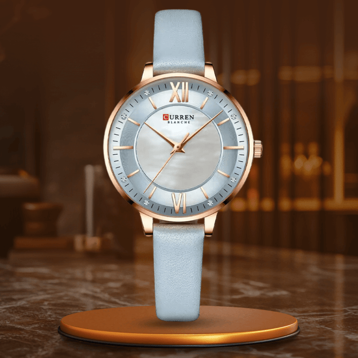 Elegant Kvartsklocka med Rem