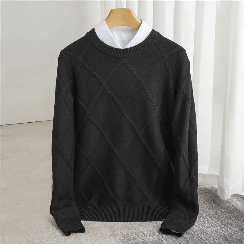 Premiumtröja med Argyle-mönster – Elegant Damtröja