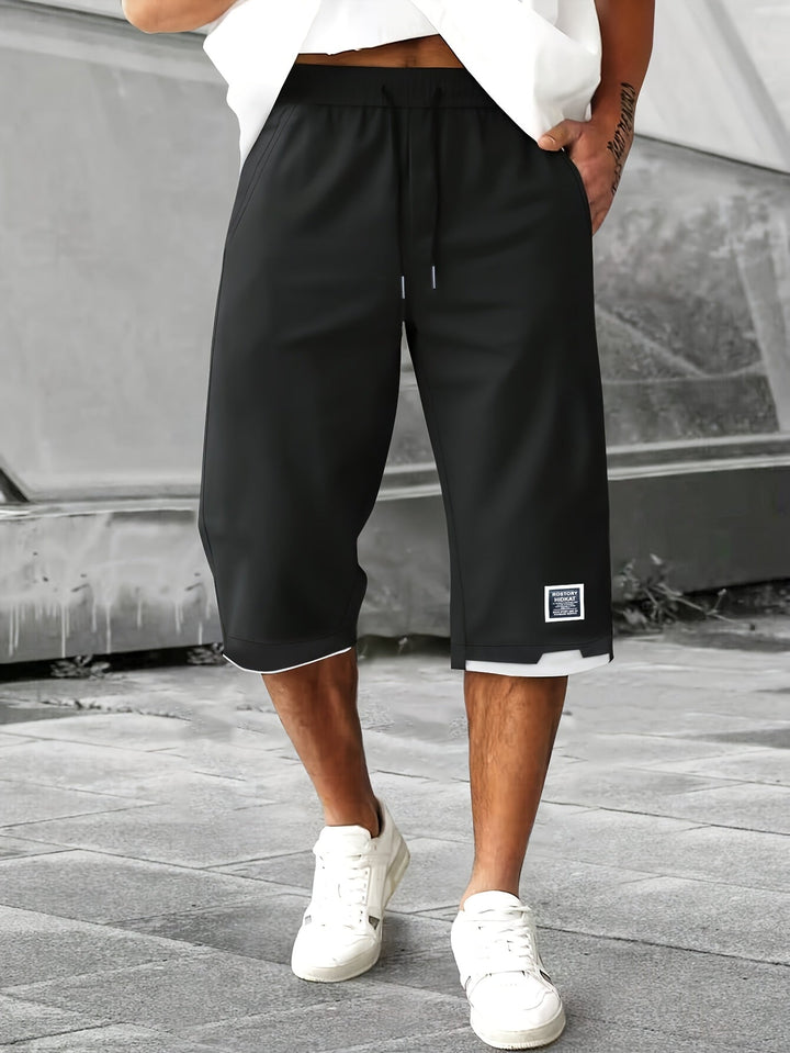 Weston avslappnade dragsko shorts i svart utförande för herrar