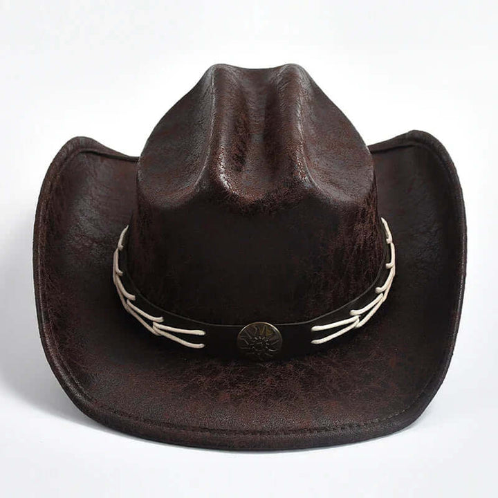 Cowboyhatt med benpärlor – Westernstil
