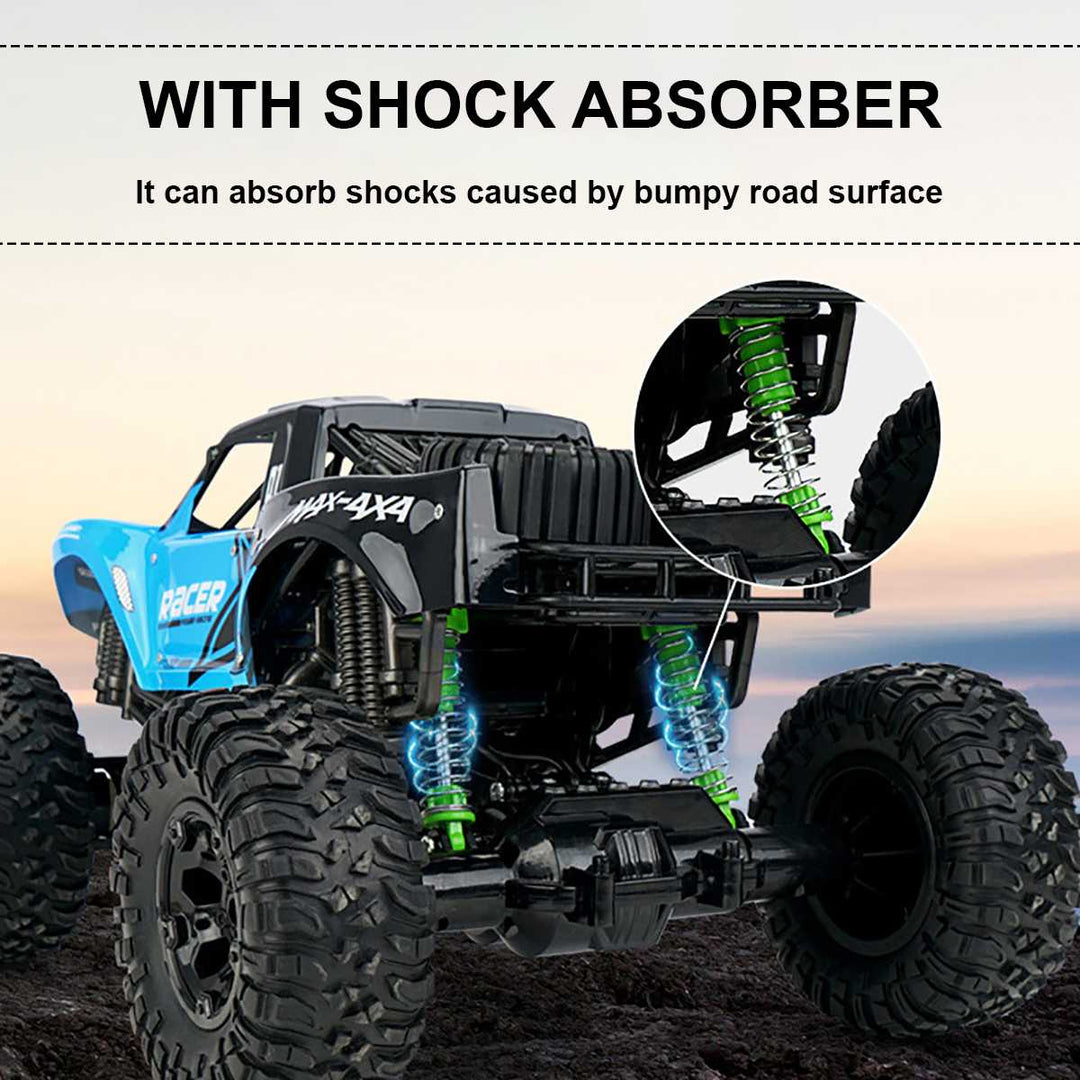 Off-road bil för barn som kör genom vattenpöl