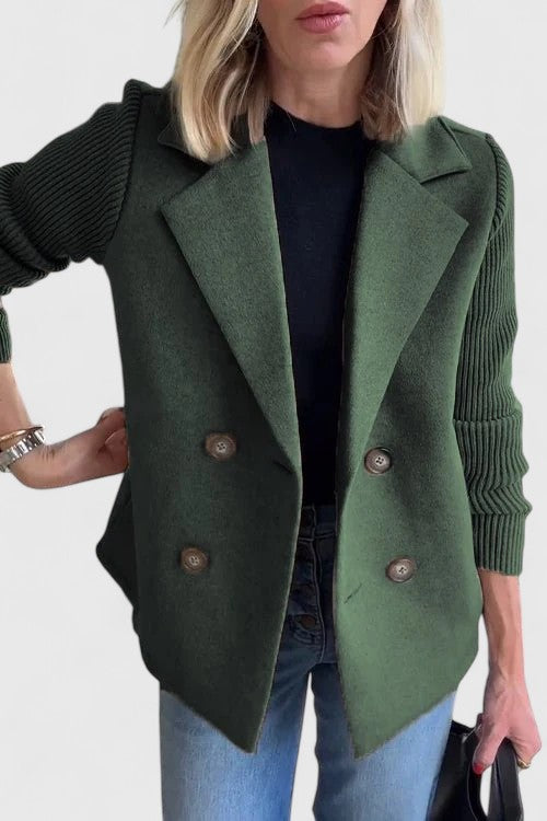 Grön damkavaj Winslet Elegant Blazer med strukturerad design