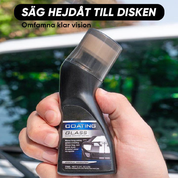 Imfritt medel för glas och speglar, säker sikt i alla väder, 70 ml flaska för garage & fordon, enkel att applicera.