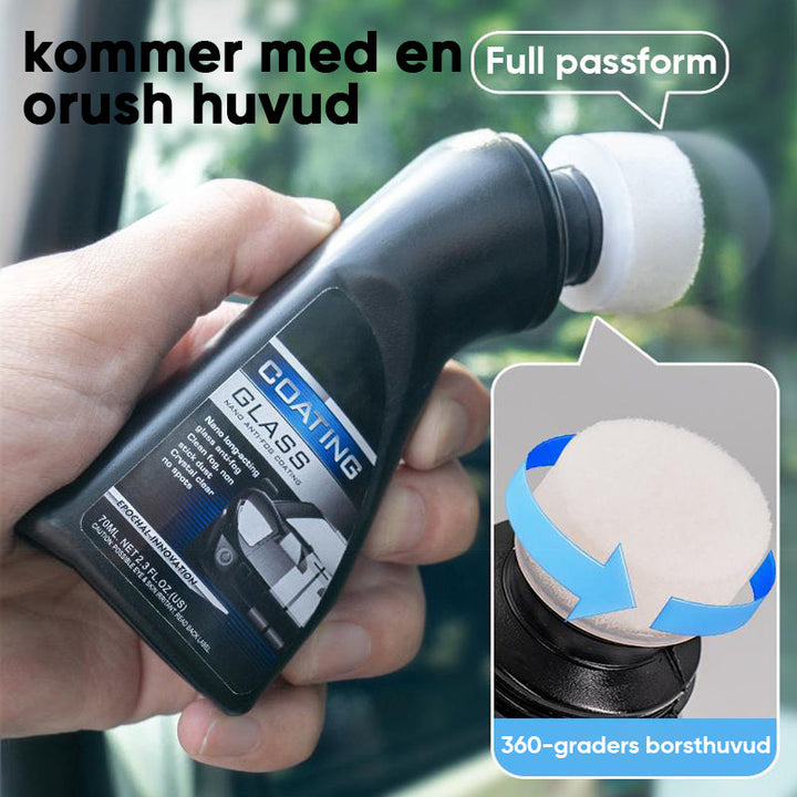 Imfritt medel för glas och speglar, säker sikt i alla väder, 70 ml flaska för garage & fordon, enkel att applicera.