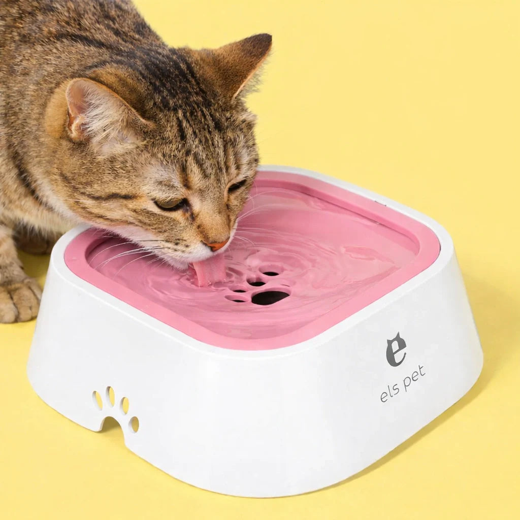 Praktisk antispill vattenskål för hund och katt. Mindre städning, mer nöje. Spillfri.