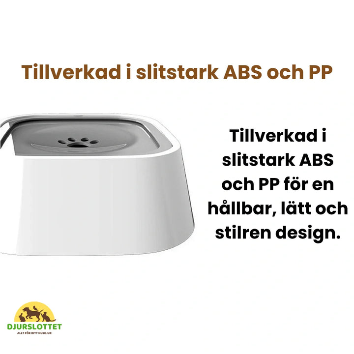 Antispill drickskål i robust design. Förhindrar stänk från hundar och katter effektivt.