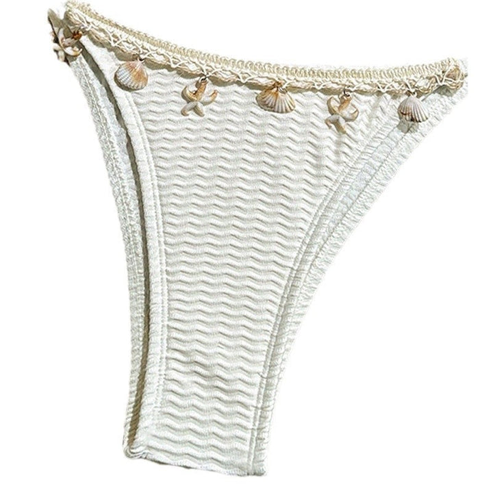 Elegant aprikos damtriangelbikini, bekväma simkläder för sommar, strand & pool.