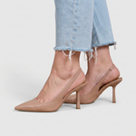 Beige Läder