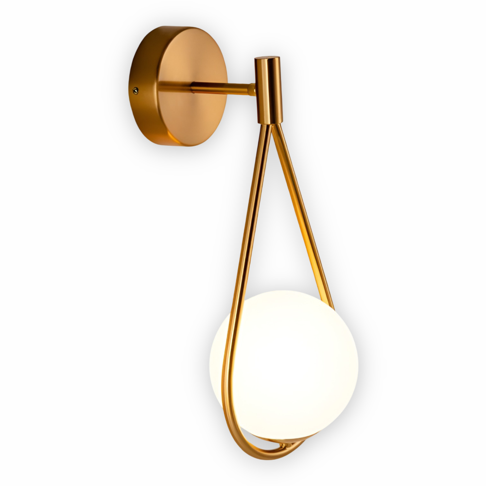 Elegant ArtLoop vägglampa med skandinavisk droppdesign. Förstärker modern inredning.