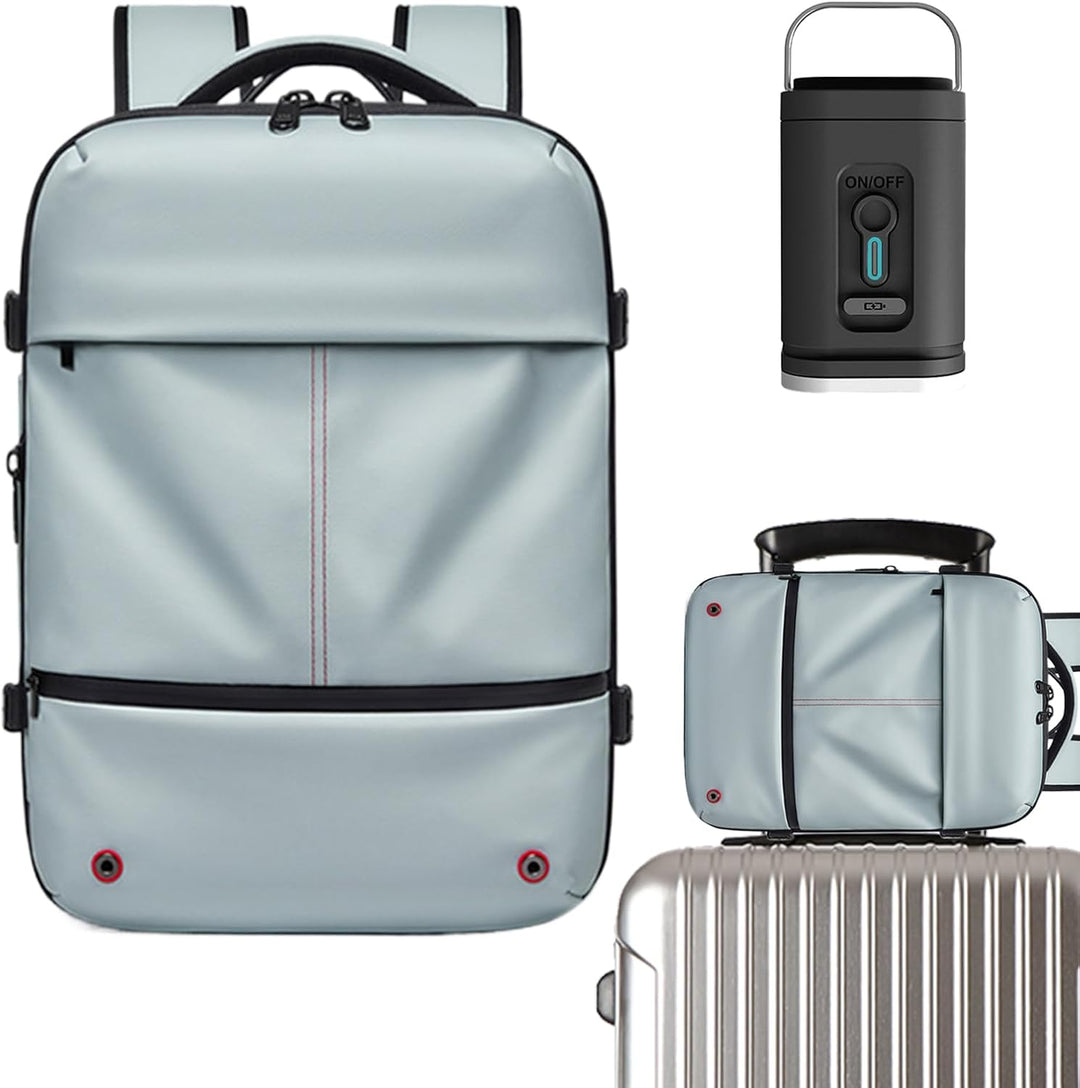 Arvid: den expanderbara reseryggsäcken med vattentät design & vakuumkomprimering för smart packning.
