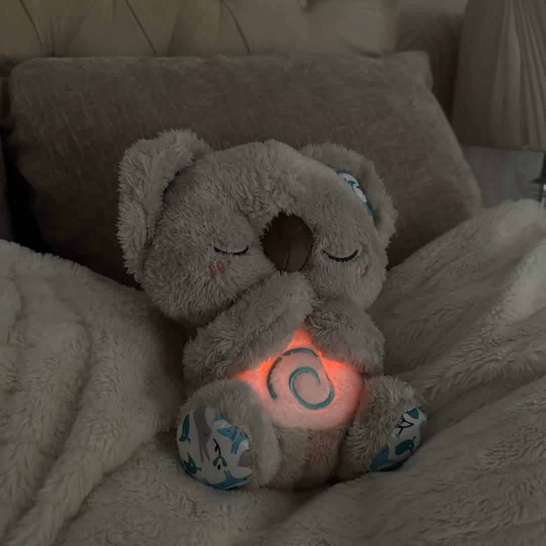 Mjukt koala kramdjur med lugnande funktioner för bättre sovkomfort och avkoppling