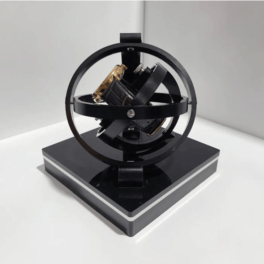 Lyxig klockuppdragare i elegant design, perfekt förvaring och underhåll av dina automatiska urverk.