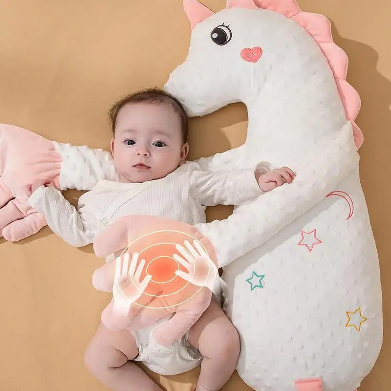 Grön klappkudde i dinosaurie-design för trygghet och sömnstöd för baby