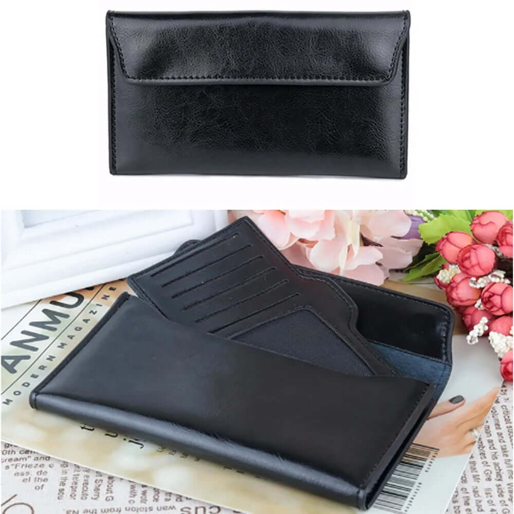 Lång damväska i lyxig design
