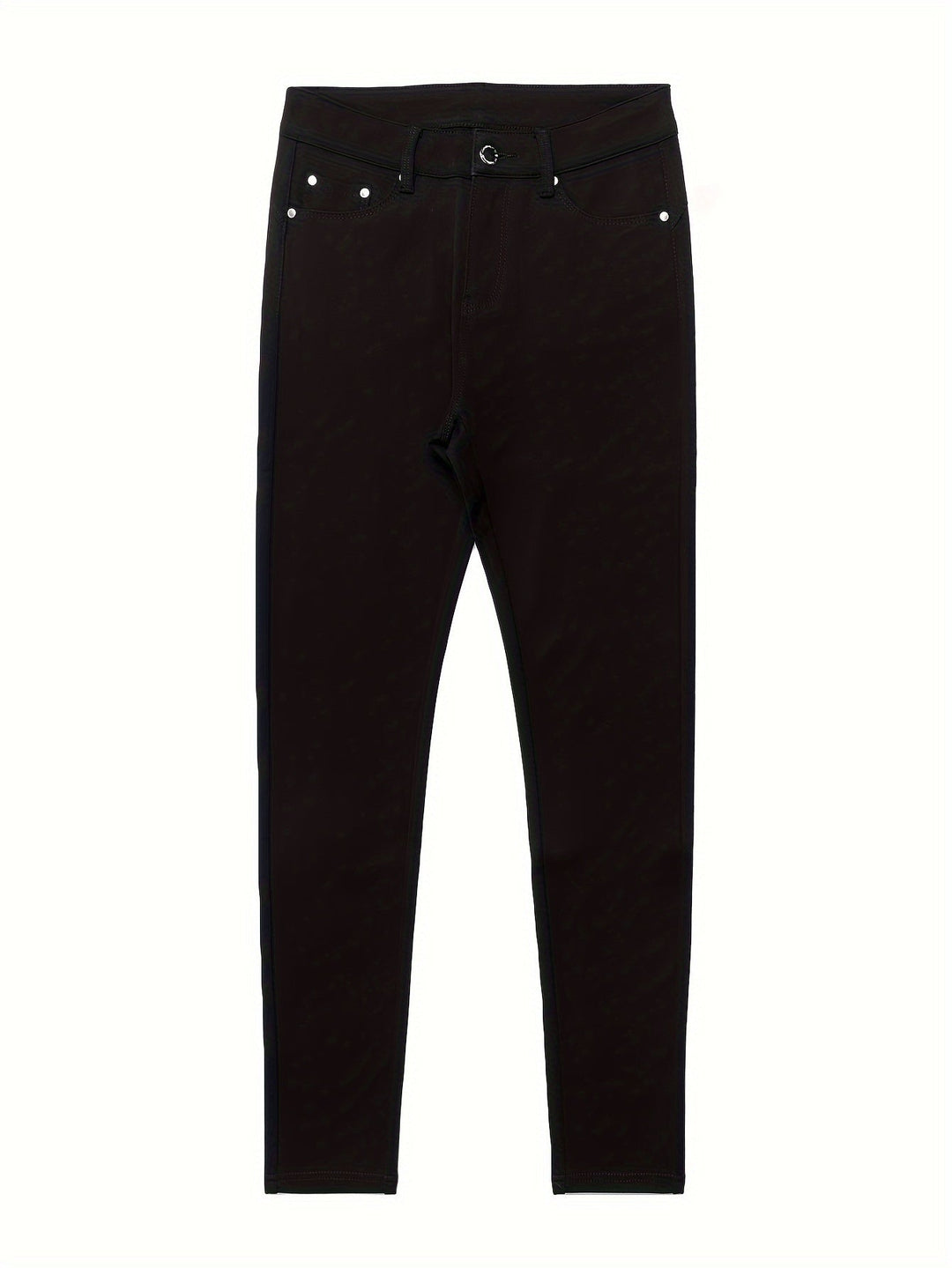 Sylvie dam högmidjade skinny jeans framifrån i klassisk blå denim