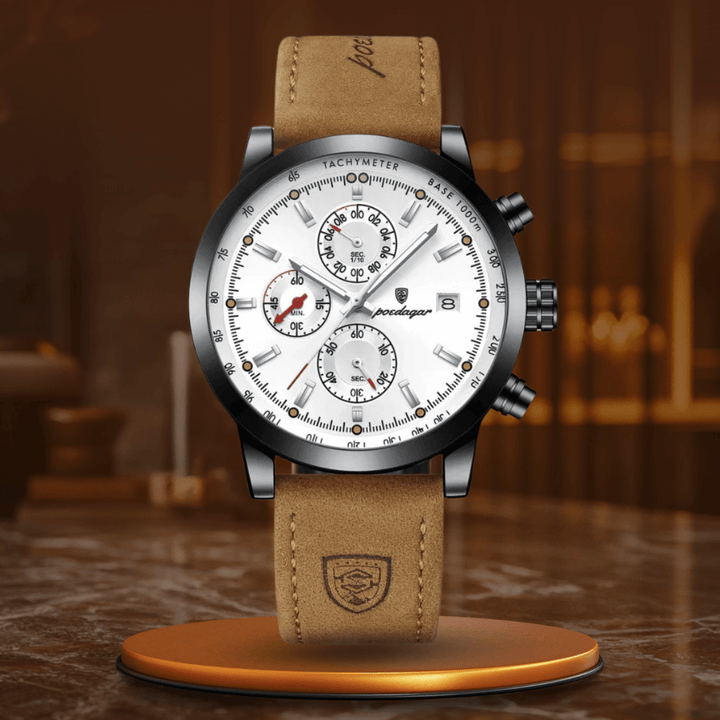 Elegant Klocka med Rem