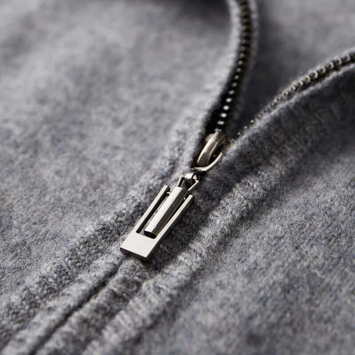Herr Zip-Up Jacka i Premium - Lyxig Värme och Stil