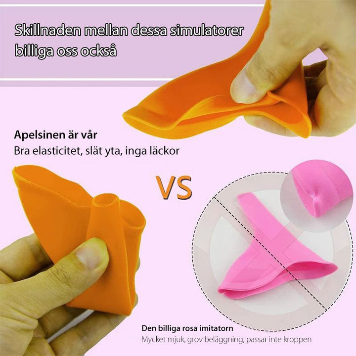 Rosa kisstratt i resevänlig design medföljande förvaringspåse
