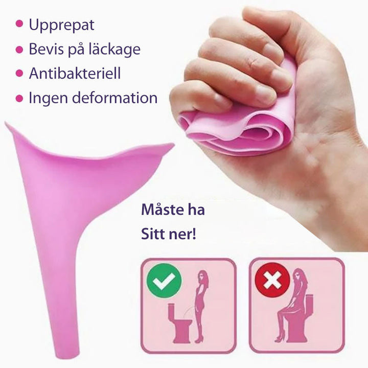 Hopfällbar kisstratt för dam perfekt för festivaler och långa bilresor