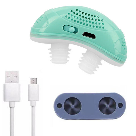 Ljusgrön bärbar mikropump mot snarkning med USB-kabel